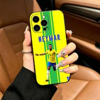10-N- Neymar Football Phone Case For iPhone 12 13 14 15 16 17 Pro Max, Lightweight and practical Soft Black Cover iPhone16plus