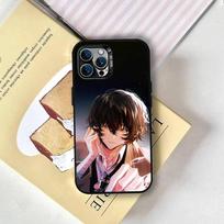 Anime Dogs D-Dazai Osamu Phone Case For iPhone 17,16,15,14,13,12,11 Plus,Pro Max,XS,Colored Silver Plated Inside Cover iPhone15plus
