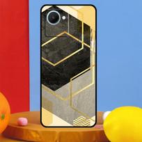 Luxury Gold Foil Art For Realme 14 Pro Plus 10 11 12 13 15 Pro C67 C65 C63 C61 C55 C53 C51 C71 C75 GT7 Pro Case Realme C31