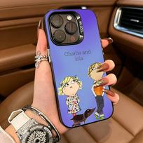 Animation Charlie and Lola Phone Case For IPhone17  16 11 12 13 14 15 16 Pro Max Plus Cover Colored Silver Funda Bumber iPhone16ProMax