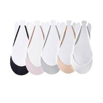 5Pairs Breathable Mesh Boat Socks Invisible Half Palm Socks Ultra-thin Half Feet Socks  Summer 5Pairs