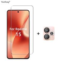 6in1 Full Gule Glass For Realme 15 Tempered Glass Realme 15 Screen Protector HD Protective Phone Camera Lens Film Realme 15 5G realme 15