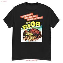 The Blob cult horror film fan art t shirt vintage Washed designer clothes fashion Stylish Versatile Comfortable homme S įvairiaspalvis