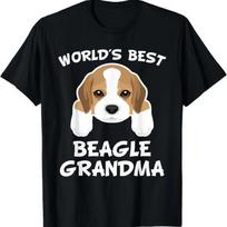 World'S Best Beagle Grandma Dog Granddog T Shirt S įvairiaspalvis