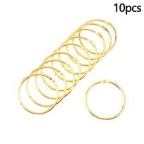 10Pcs Curtain O-Rings Multifunctional Decorative Rust Proof Anti-Drop Round Iron Shower Curtain Rings Bath Drape Loop Smooth auksas