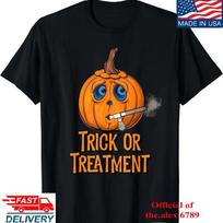 Trick or Treatment Funny Halloween Respiratory Therapist T Shirt Adult unisex S įvairiaspalvis