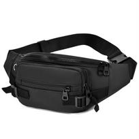 Multi-pocket Men Waist Pack Oxford Cloth Fanny Pack Versatile Chest Bag  Hiking mėlyna