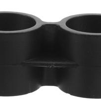 12 vnt. 25 mm juodo plastiko dvigubas vamzdžio spaustukas, dvigubos angos dizainas vamzdiniams lentynų stulpams, strypams, tvirtinimas valčiai, sodui, namų naudojimui, tvirtinimo detalė other