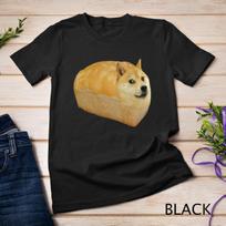 Shiba Inu Doge Bread Meme Dog Dogecoin Cryptocurrency Unisex T-Shirt Mens Womens Tees Top L