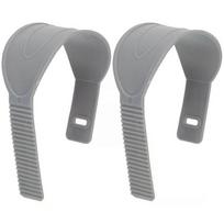 Cycling Pedal Straps, 1 Pair Adjustable Rubber Toe Straps for Gym Exercise Bikes