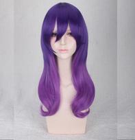 60CM Kiss Him Not Me Serinuma Kae Purple Wig Cosplay Costume Watashi ga Motete Dosunda Women Heat Resistant Synthetic Hair Wigs 60CM violetinė