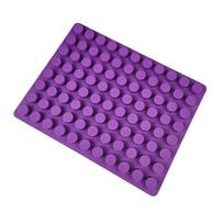 Ledo formelės Ledo kubelių padėklas 88 ertmės Mini apvalus stulpelis Silikoninė forma Trufelių saldainių šokolado formelė Konditerijos fondanto formelės Kepimo įrankiai violetinė