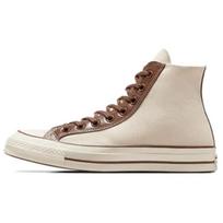 Converse Chuck 70 High Leather Overlays - Natural Ivory Unisex Sneakers Cream Bear-Nap Egret A09450C 38