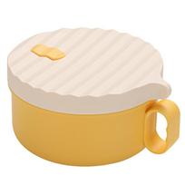 „Creative Wave“ dangtelis greitai paruošiamų makaronų dubenėlis nerūdijančio plieno įdėklas studentų pietų dėžutė vaisiams ramen dubenys virtuvės indai Maisto indas Stainless Steel beige