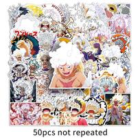 50 Penkių lygių Luffy Grafiti Lipdukai Animacinis Japonų Komiksas One Piece Dekoracija Dekoratyvinis Vandens Puodelis Mobiliojo Telefono Dėklas Lipdukai