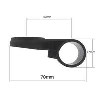 Dviračio vairo kompiuterio laikiklis Garmin spidometrams Road Bike Tt Rest Bar juoda