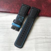 28 mm Juoda Raudona Mėlyna siūlė Natūralios Odos Laikrodžio Dirželis Seven Friday Laikrodžio Apyrankei Karvės Odos Q2 P1 Serijos Vyriškas Odinis Dirželis 28mm
