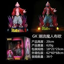 Dragon Ball Z Buu Action Figure - Collectible Anime Model Toy Boxed Glowing Statue Trendy Robot Figure for Fans
