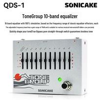 Sonicake QDS Electric Guitar Effects Pedal: Acoustic Preamp, Bass Delay, Reverb, Ten-Band EQ