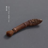 1PC Handmade Good carbonized bamboo root teapot pen does not shed hair teapot brush tea ceremony accessories tray sweep for Home