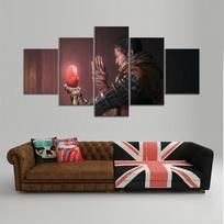 No Framed 5 Pieces Sekiro Shadows Die Twice Game Kids Gift Cuadros HD Wall Art Canvas Posters Pictures Paintings Home Room Decor 20x35 20x45 20x55cm