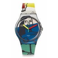 TWO WOMEN HOLDING FLOWERS Watch New Gent SUOZ363 [Swatch] LEGER'S juoda