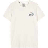 Skechers Ice Cream Series Printed Casual Round Neck Sweat-Wicking Quick-Dry Short Sleeve T-Shirt Women T-Shirts Cotton-Candy-White L223W125-0074 S