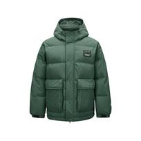 Skechers Basic Sports Series Comfortable Fashion Warm Loose Versatile Down Jacket Men Outerwear Bush-Green P424M057-03RT XL