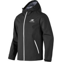 Skechers Basic Sports Series Casual Outdoor Fashion Hooded Logo Long Sleeve Waterproof Jacket Men jackets Carbon-Black P424M143-0018 M