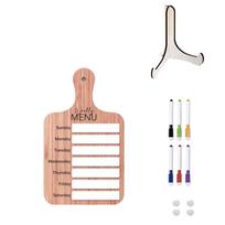 Wood Fridge Meal Planner Magnetic Meal Prep Board Weekly Food Menu Board  Restaurant Style D