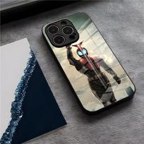K-Kamen Rider Phone Case For IPhone 17 Pro Max 15 Pro 16 14 Plus 12 13 Mini 11 Pro Shockproof Glass Cover iPhone 17