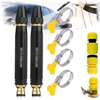Home high-Pressure car wash Water Gun with Booster Nozzle,Black High Pressure Washer,Garden Hose Spray Nozzle - Metal Water Sprayer H