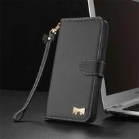 Leather Flip Case iPhone 17 16 15 Pro Max 16E 14 13 12 11 Pro Max XS XR X 7 8 Plus SE Fashion Wallet Card Slot Phone Cover Etui iPhone Air juoda