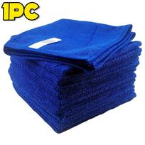 Microfiber Towels Car Wash Drying Cloth Blue Car Care Detailing Cleaning Polishing Duster Home Kitchen Washing Rags 10-100pcs