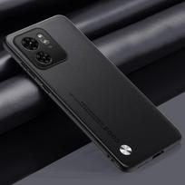 Prabangus PU odos dėklas Motorola Moto Edge 40 5G, galinis dangtelis, silikoninis, pilna apsauga, telefono dėklas Motorola Edge 40 Edge40 For Moto Edge 40 juoda