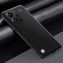 Prabangus PU odinis dėklas Xiaomi Redmi Note 13 Pro Plus galiniam dangteliui, silikoninis pilnos apsaugos telefono dėklas Redmi Note 13 Pro+ Note 13 Pro Plus matinė juoda spalva