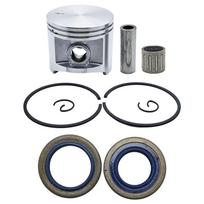 50mm Piston Ring Oil Seal Kit For Jonsered 2071 2171 CS2171 Chainsaw 503691271 w Needle Bearing Pin Circlip China Mainland