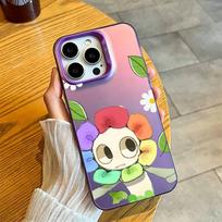 D-Dandy World Phone Case For iPhone 17,16,15,14,13,12,11 Plus,Pro Max,XS,Colorful Silver Purple Cover iPhone14Plus