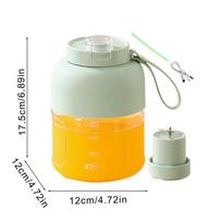 Juice Cup Blender Portable Wireless Large Capacity Portable Blender Juicer Multifunctional Fruit Vegetable Mixer For Home žalia