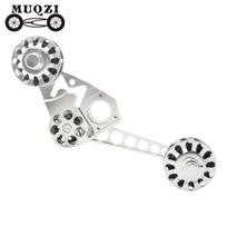 MUQZI Folding Bike Chain Guide SingleDisc 2/3/6 Speed Rear Bicycle Derailleur Chain Tensioner for Brompton Inner Outer Shift geltona