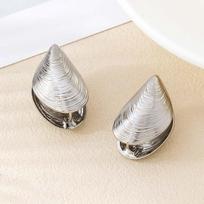 Punk Metal Spiral Snail Shape Stud Earrings for Women Vintage Gold Color Irregular Chunky Piercing Earrings Jewelry Gift 2026