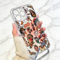 Old T-traditional wallpaper Phone Case For iPhone 17 16 15 14 13 12 11 Mini Pro Max Plus Transparent Cover iPhone14