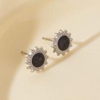 Vintage Sun Earrings With Earplugs Real Gold Plated Stainless Steel Ear Studs For Women Men Accessories Piercing Jewelry Aretes