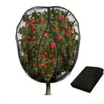 1Pc Fruit Tree Netting Breathable Protection Net W/ Drawstring 6.6*7.9FT Polyester For Gardening Plant Protection 6.6 7.9ft