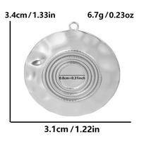 Ethnic Round Thread Pendants For Jewelry Making Bulk Stainless Steel Charms DIY Earrings Necklace Pendant Bohemian Accessories