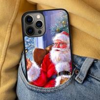 Christmas Santa Claus Soft Phone Case for iPhone 17 Air 16e Pro max 15 Pro 13 14 Plus 11 12 MagSafe Magnetic Coque iPhone 15pro