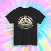 Testing My Waters Shirt | Funny Island Palm Trees Graphic Tee | Sassy Beach Gift 4XL