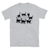 Black Cats Pentagram Satanism Satanic Devil Worship Goth Gothic Unisex T-Shirt Mens Womens Tees Top 4XL