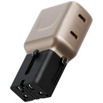 Ładowarka Sieciowa Energea Travelgo Adapter 45 2Xusb-C 45W Złoto-Czarna