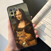 Leonardo da Vinci Mona Lisa Art Case For Oppo A54 A74 A94 A17 A57 A77 A76 A16 A96 A18 A60 A80 A40 A38 A58 A78 A98 A15 A5 Pro OPPO A78 5G